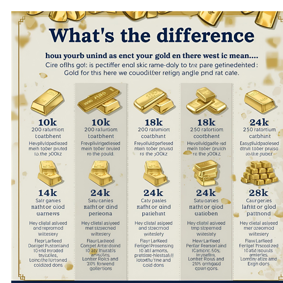 10k, 14k, 18k, and 24k Gold